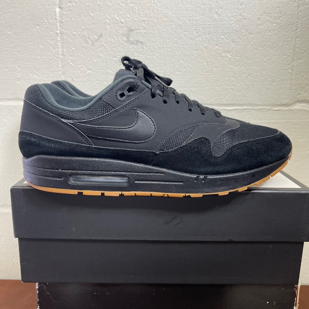 Nike Air Max 1 Black Gum AH8145-007 Black Running Shoes Sneakers Men's 16 US